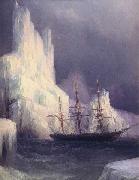 Ivan Aivazovsky Icebergs in the Atlantic USA oil painting artist